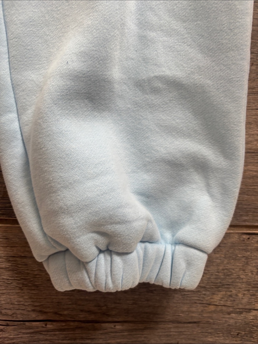 Comfort Collection Pastel Blue Women's Cropped Sweatpants - Picture 4 of 6